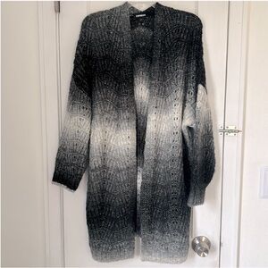 Express Oversized Long Sleeve Chunky Knit Ombre Sweater